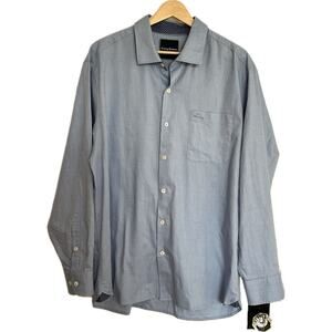 Tommy Bahama Blue Men’s Button Down Floral 100% Pima Cotton Size Large